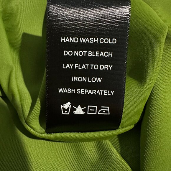 Michael Costello x REVOLVE Lauren Green Maxi Dress High Slit Long Sleeve - Picture 16 of 16